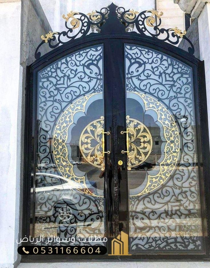 ابواب-ليزر-13 تركيب أبواب حديد ليزرللمنازل والفلل باحتراف الرياض