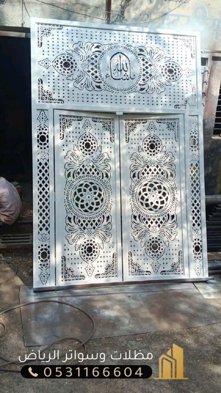 ابواب-ليزر-5 تركيب أبواب حديد ليزرللمنازل والفلل باحتراف الرياض