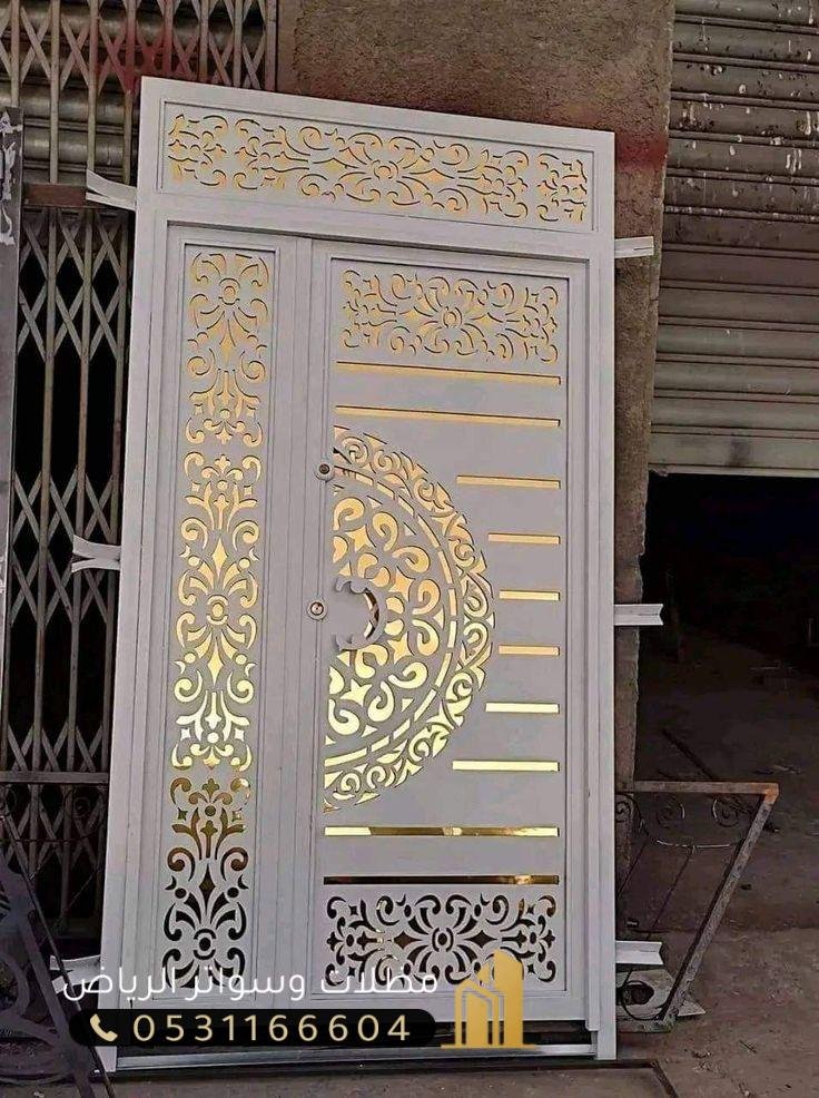 ابواب-ليزر-9 تركيب أبواب حديد ليزرللمنازل والفلل باحتراف الرياض