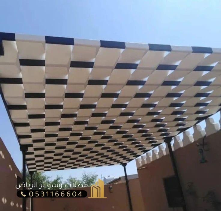 مظلات-خارجية-47 مظلات مدارس للممرات -أسعار مظلات مدارس بالرياض