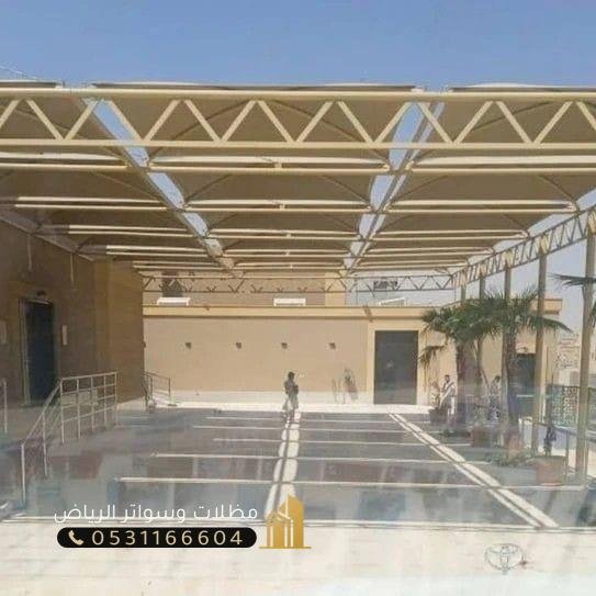 مظلات-خارجية-48 مظلات مدارس للممرات -أسعار مظلات مدارس بالرياض
