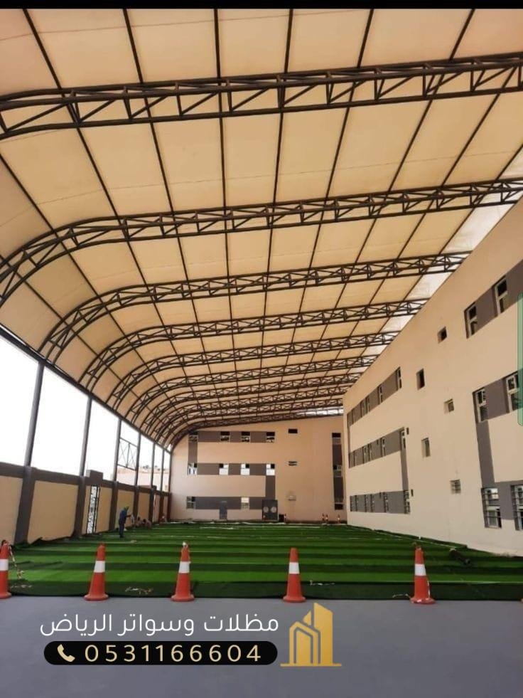 مظلات-خارجية-56 مظلات مدارس للممرات -أسعار مظلات مدارس بالرياض