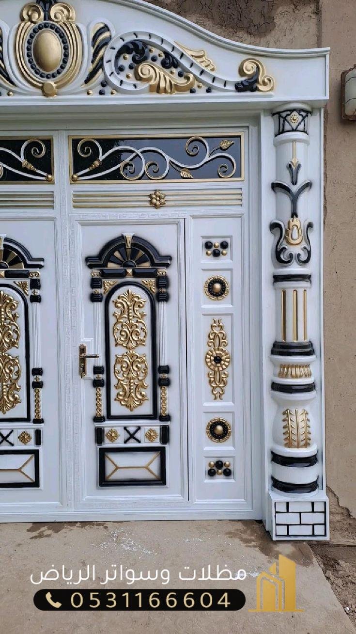 ابواب-حديد-3 تكلفة عمل باب حديد أسعار الحدادة في الرياض