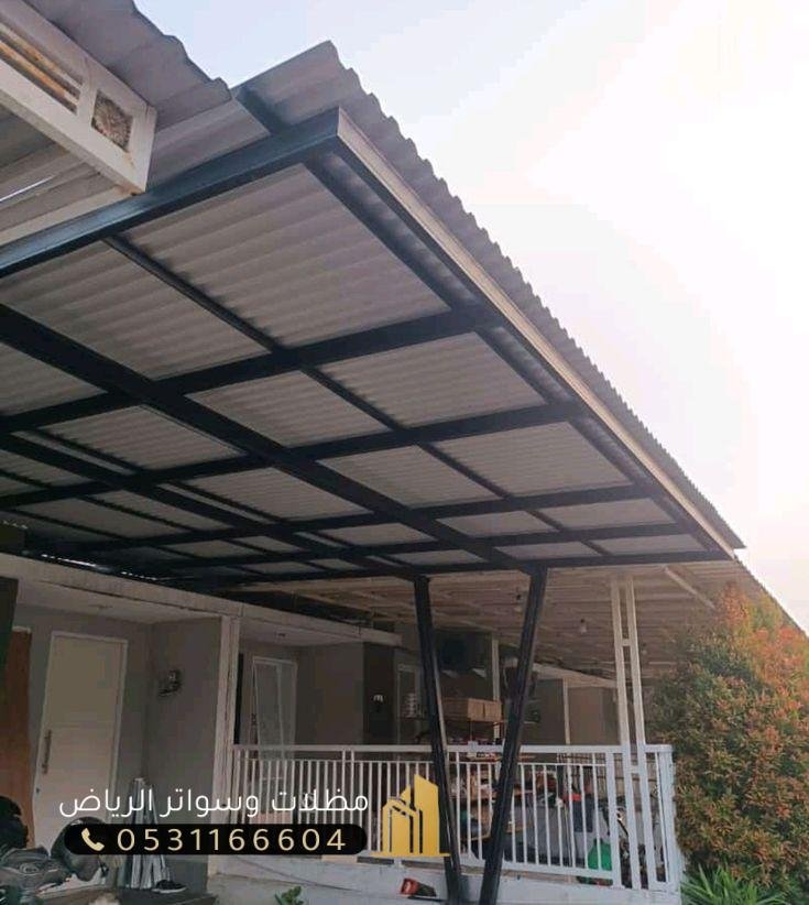شينكو-مظلات-2 مظلات مواقف سيارات شينكو أمام المنزل
